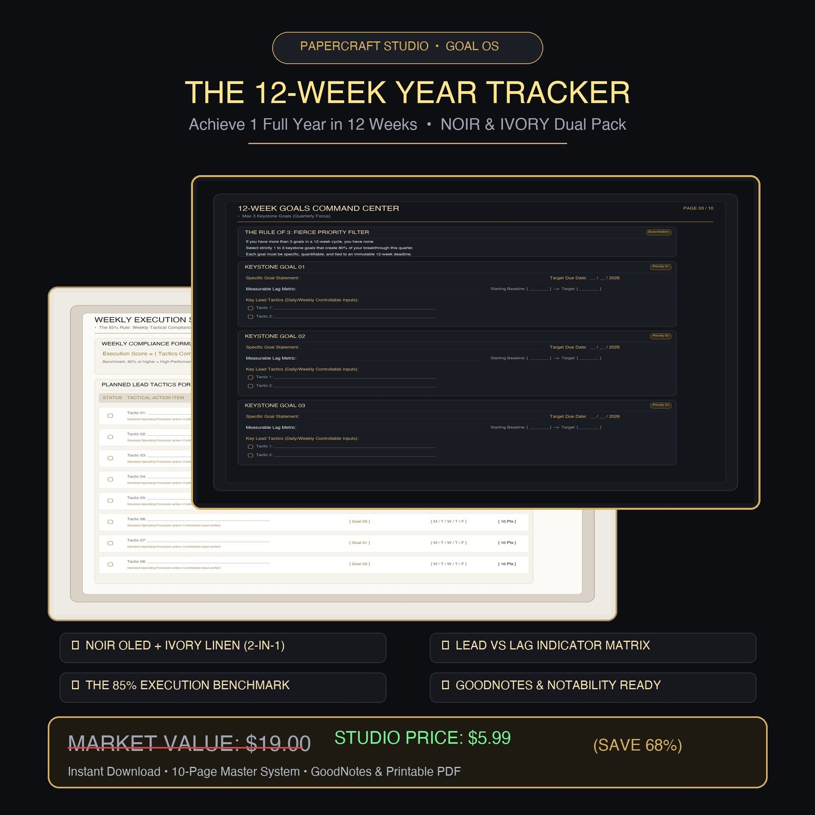 12-Week Year Execution Tracker