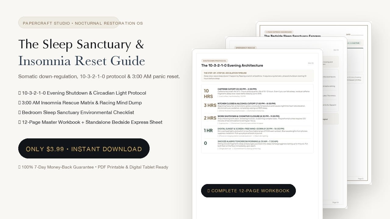 The Sleep Sanctuary & Insomnia Reset Guide [Somatic Nocturnal OS]