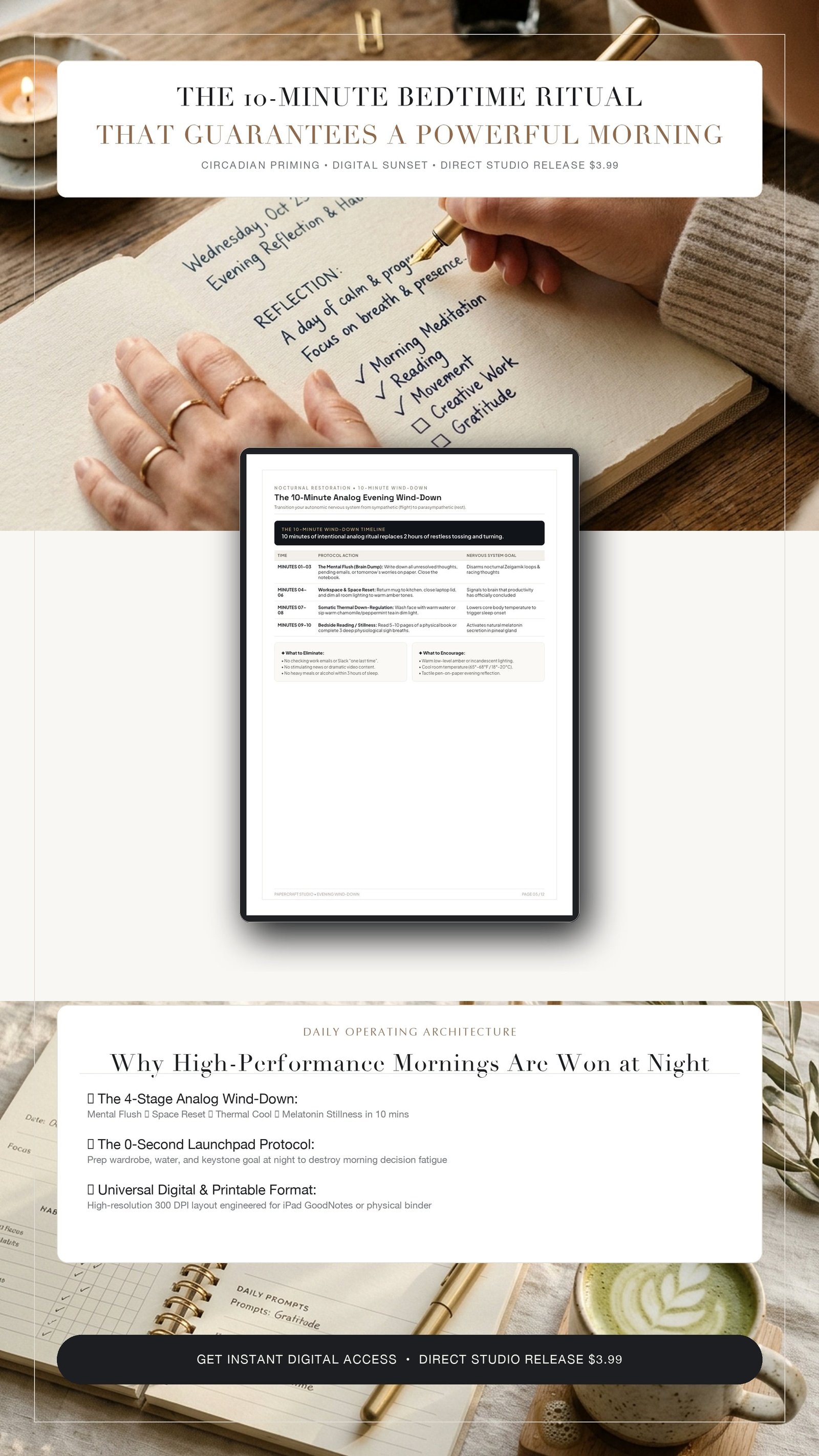 The Executive Morning & Evening Routine Architect [Circadian Mastery System]